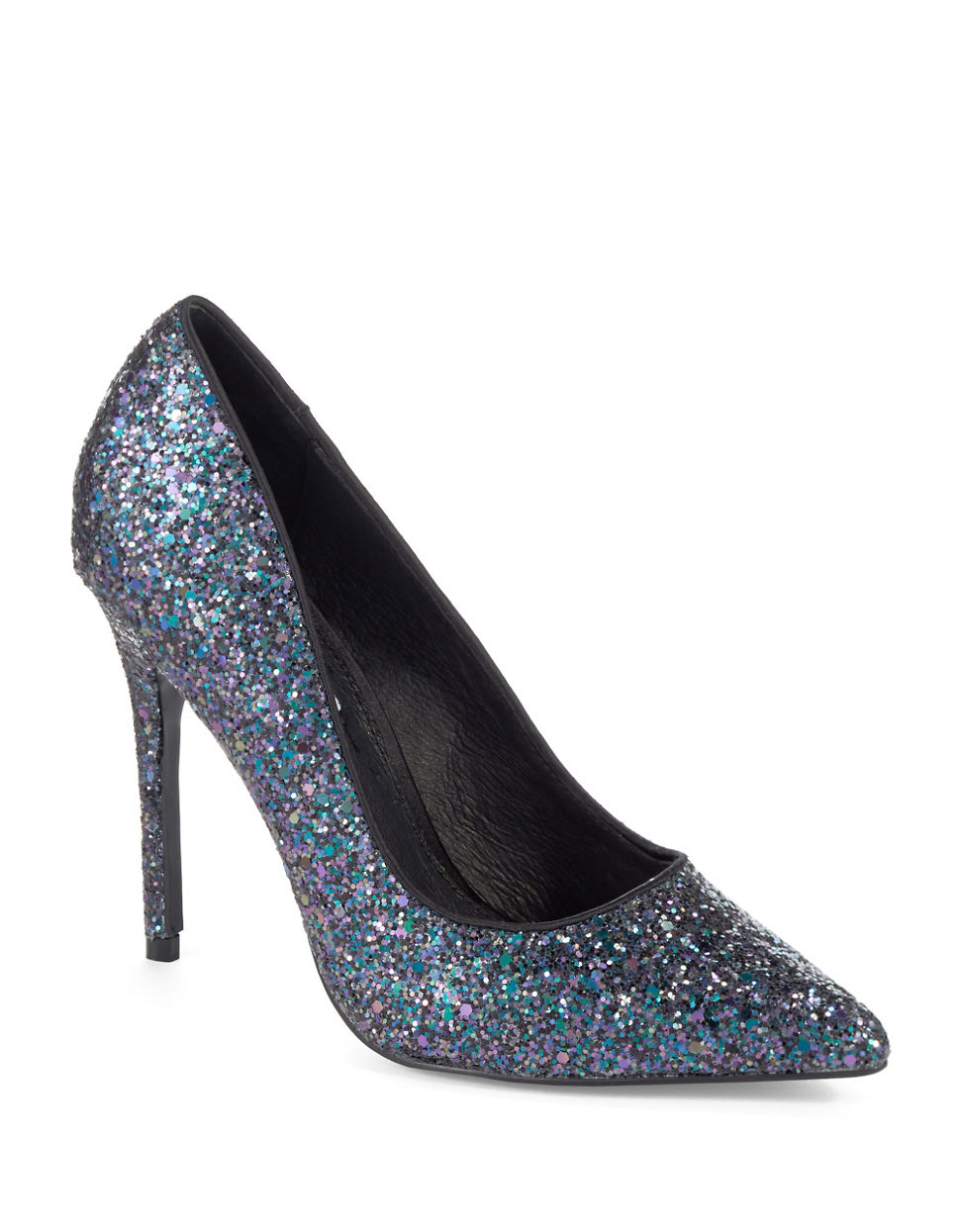steve madden glitter block heel