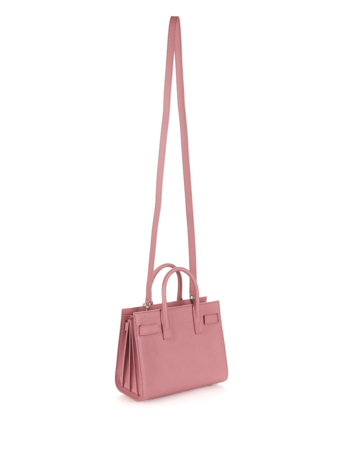 Yves Saint Laurent Pink Calfskin Leather Nano Sac de Jour Bag