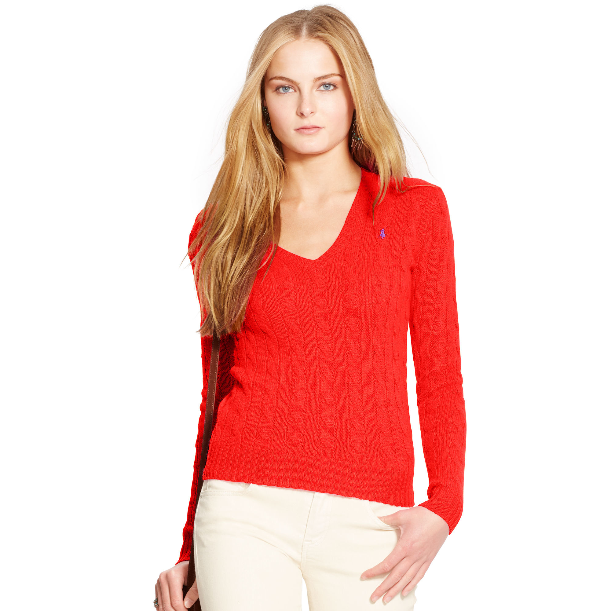 womens red ralph lauren jumper