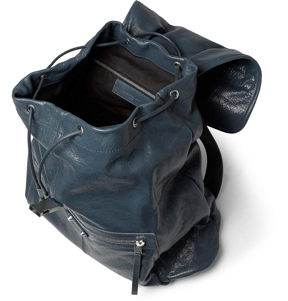 balenciaga backpack blue
