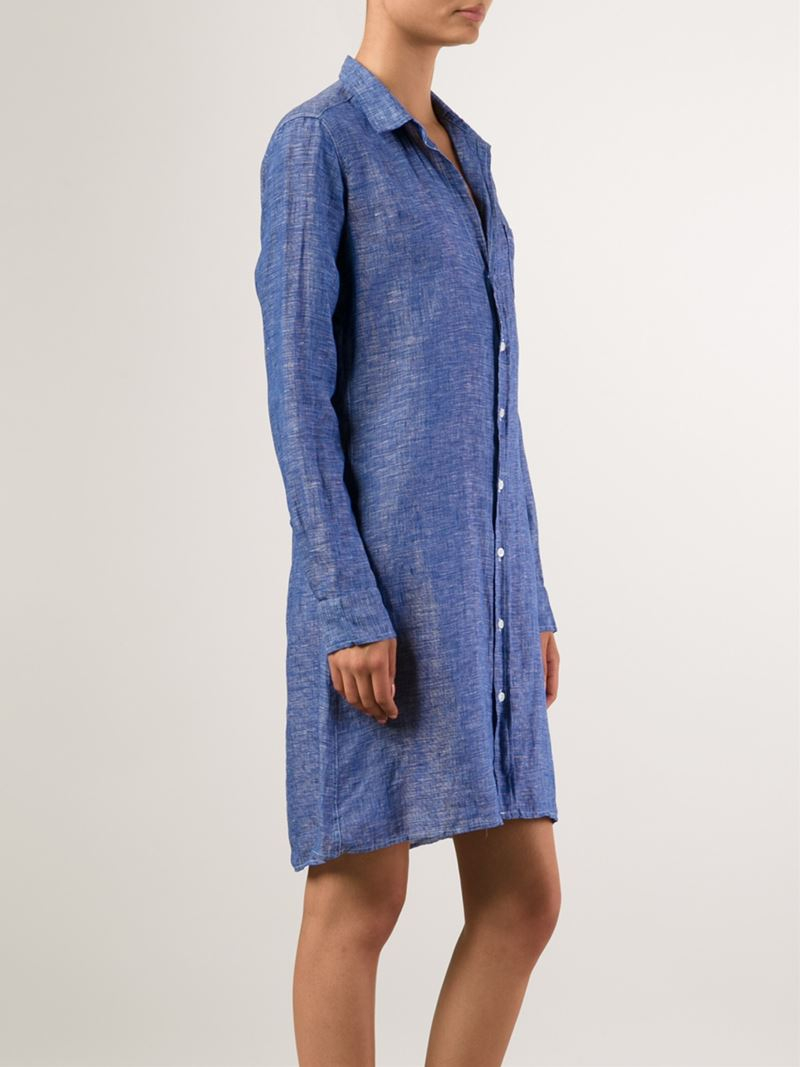 Lyst Frank & Eileen Denim Shirt Dress in Blue