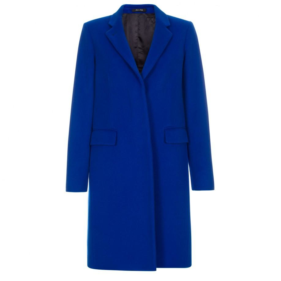 Paul smith Women's Blue Cashmere And Virgin Wool Epsom Coat in Blue | Lyst