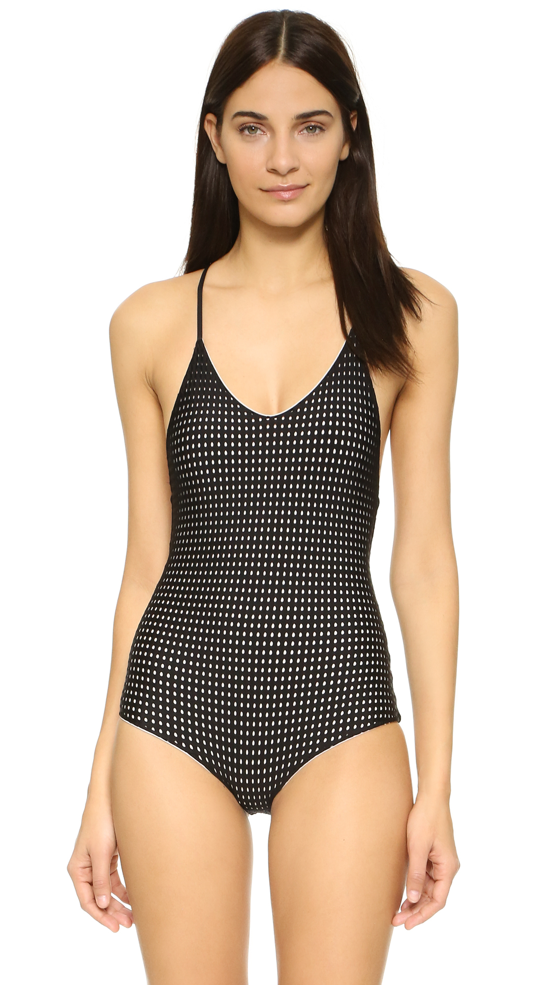 black cut out swimsuit