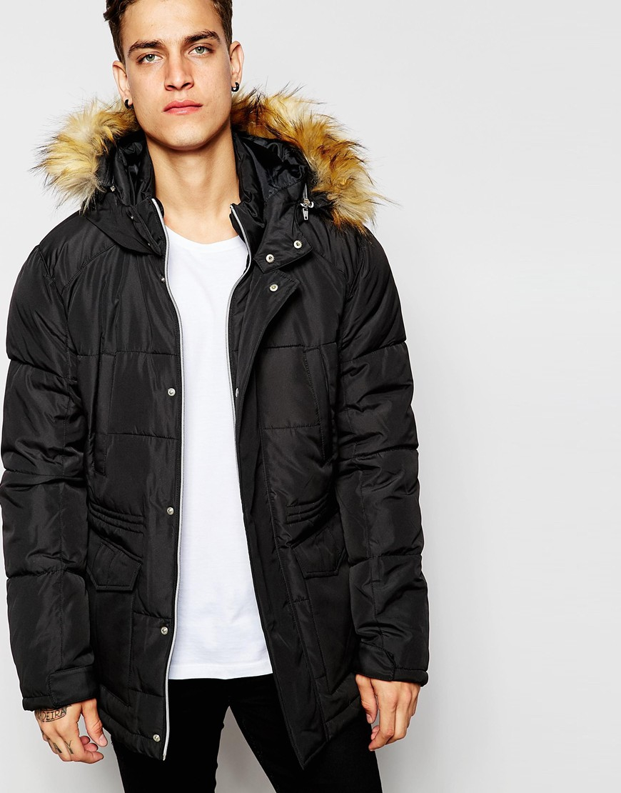 asos fishtail parka