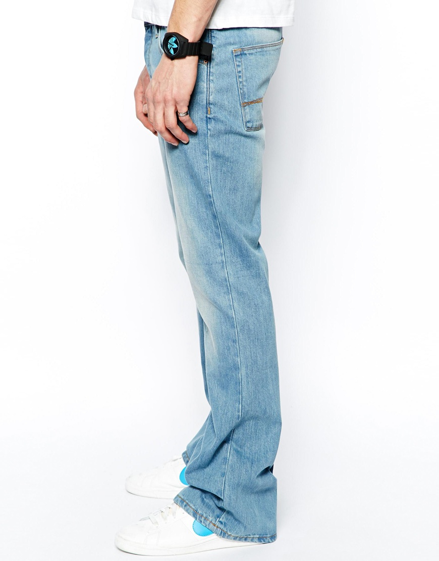 ASOS Flare Jeans in Light Wash in Blue for Men - Lyst