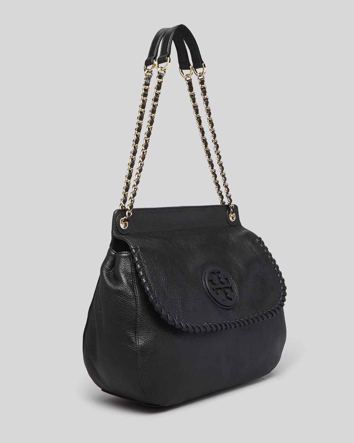 Tory Burch Shoulder Bag - Marion Saddle Bag in Brown | Lyst