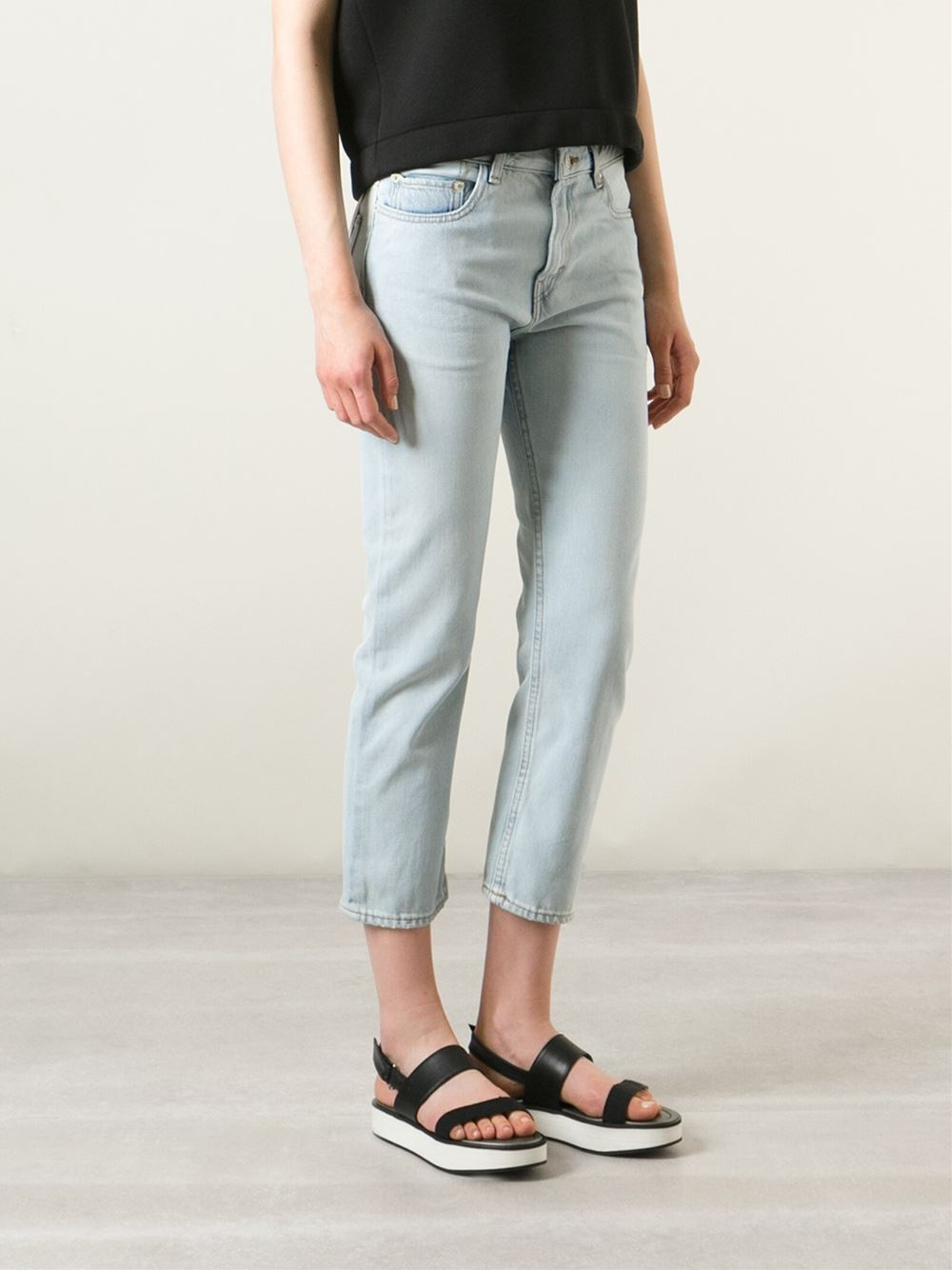acne cropped jeans