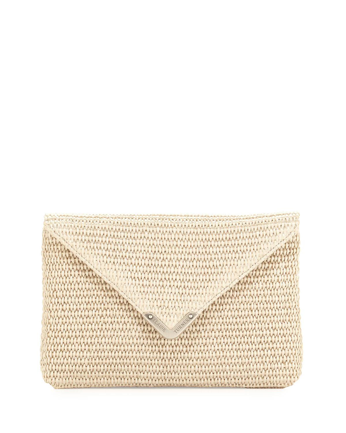 raffia clutch bag