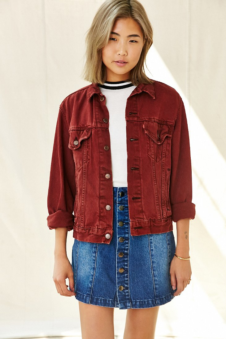 rust jean jacket