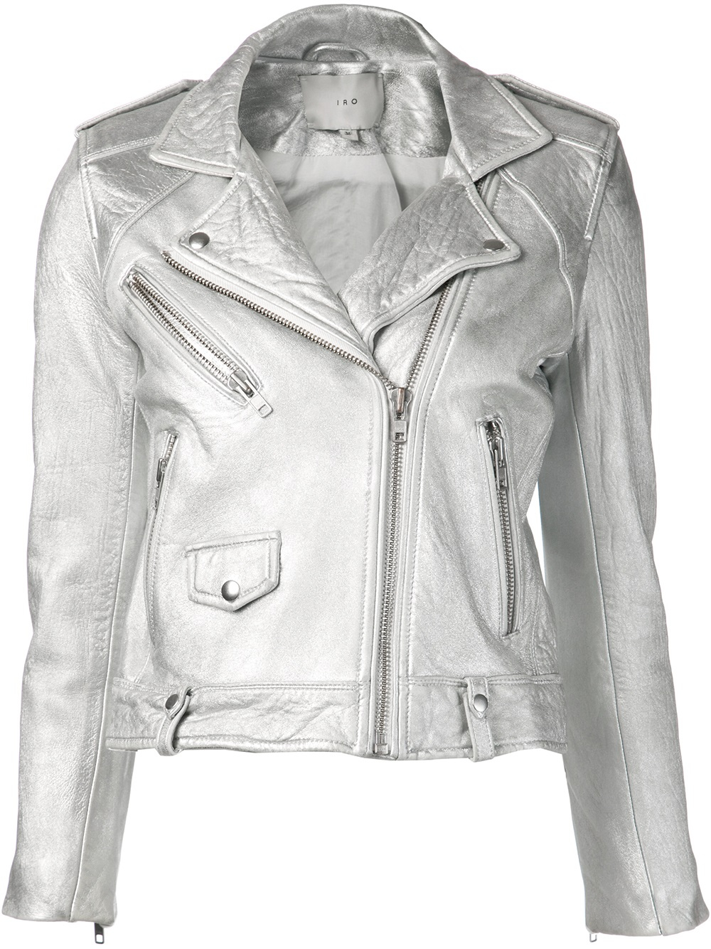iro silver leather jacket