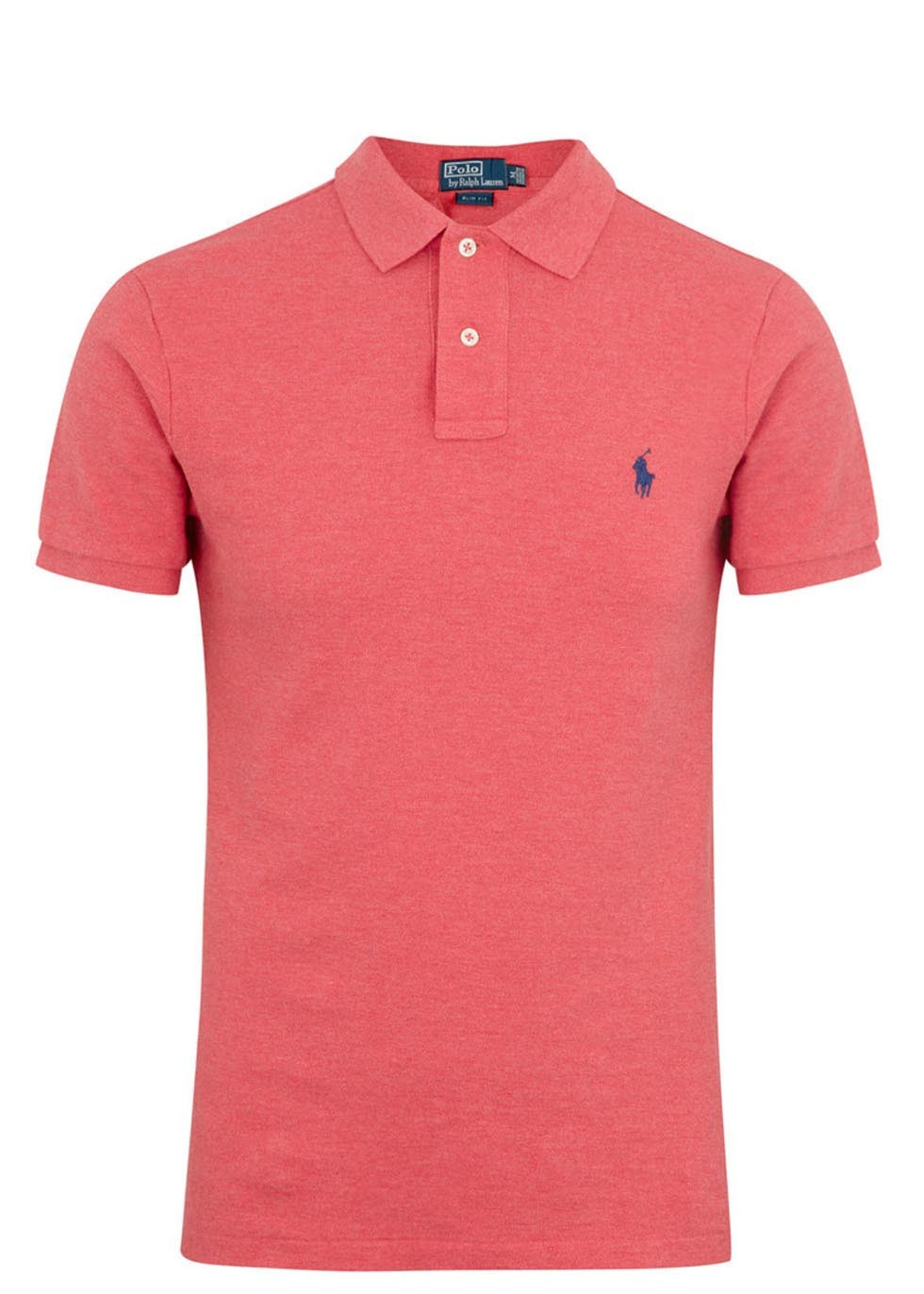 Polo Ralph Lauren Salmon Piqué Cotton Polo Shirt in Pink for Men - Lyst