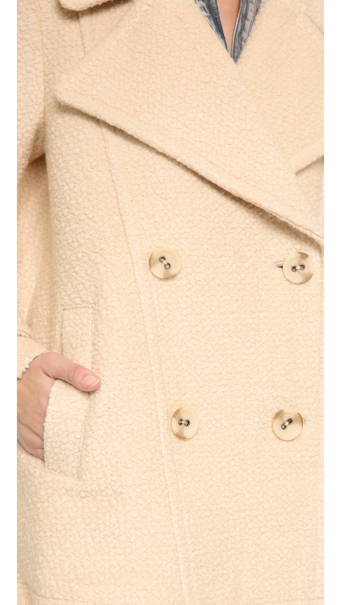 wheat peacoat