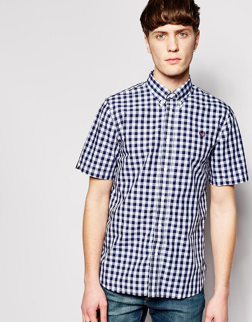 Fred Perry Gingham Shirt Short Sleeve 