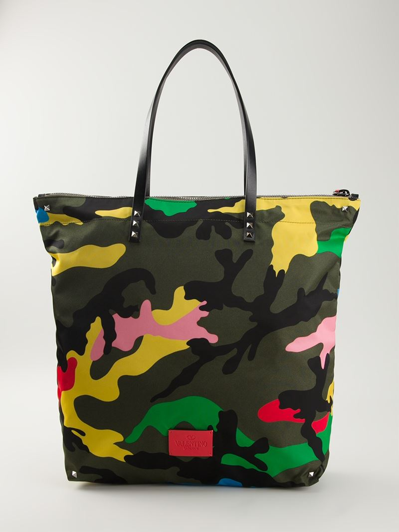 Valentino Camouflage Tote for Men - Lyst