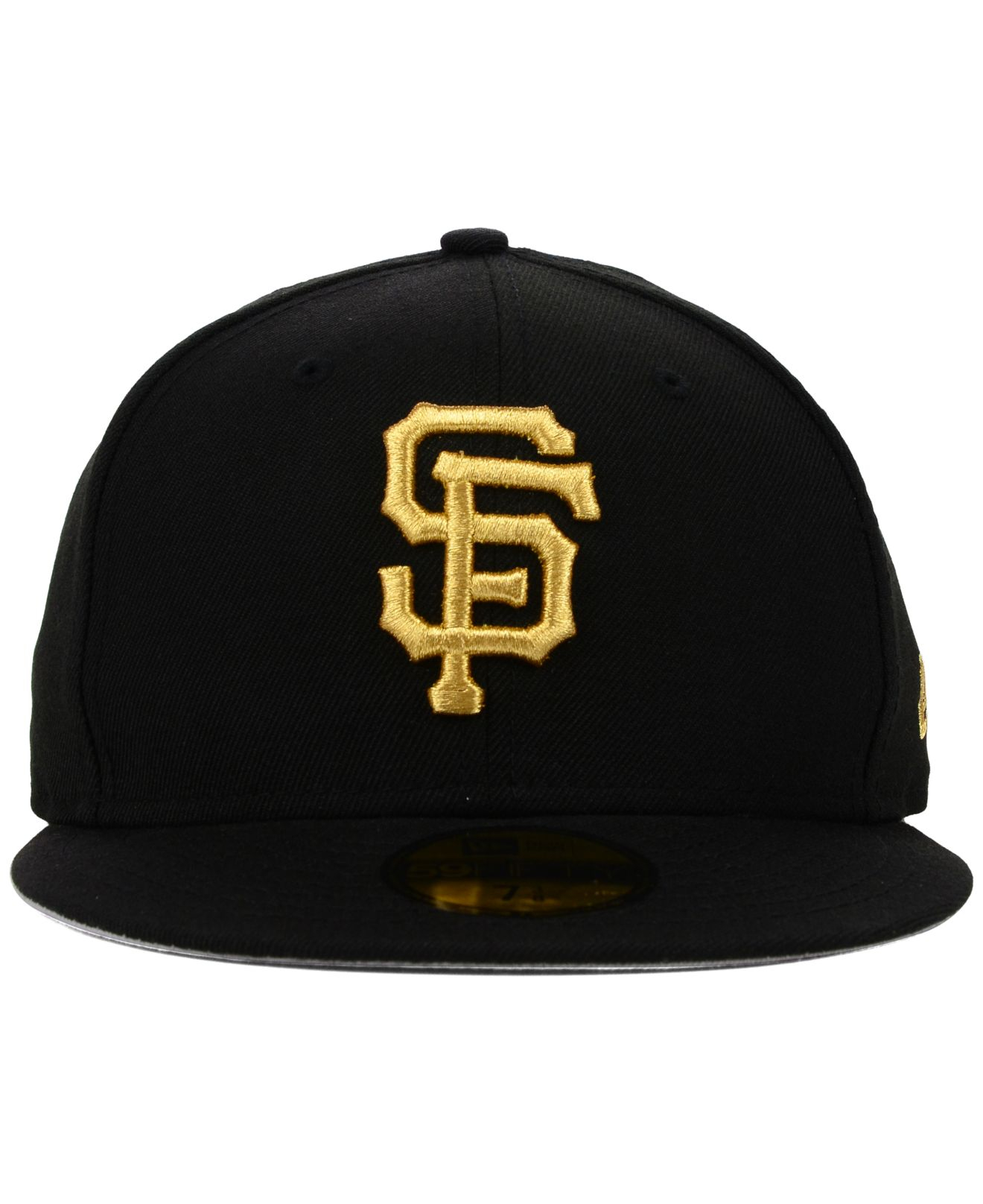 KTZ San Francisco Giants Gold 59Fifty Cap in Black for Men | Lyst