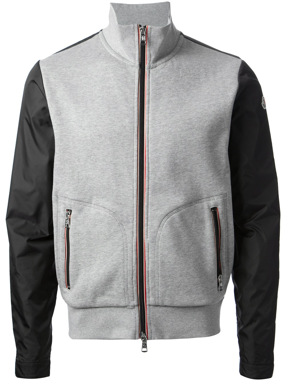 Lyst Moncler Zip Cardigan in Gray for Men
