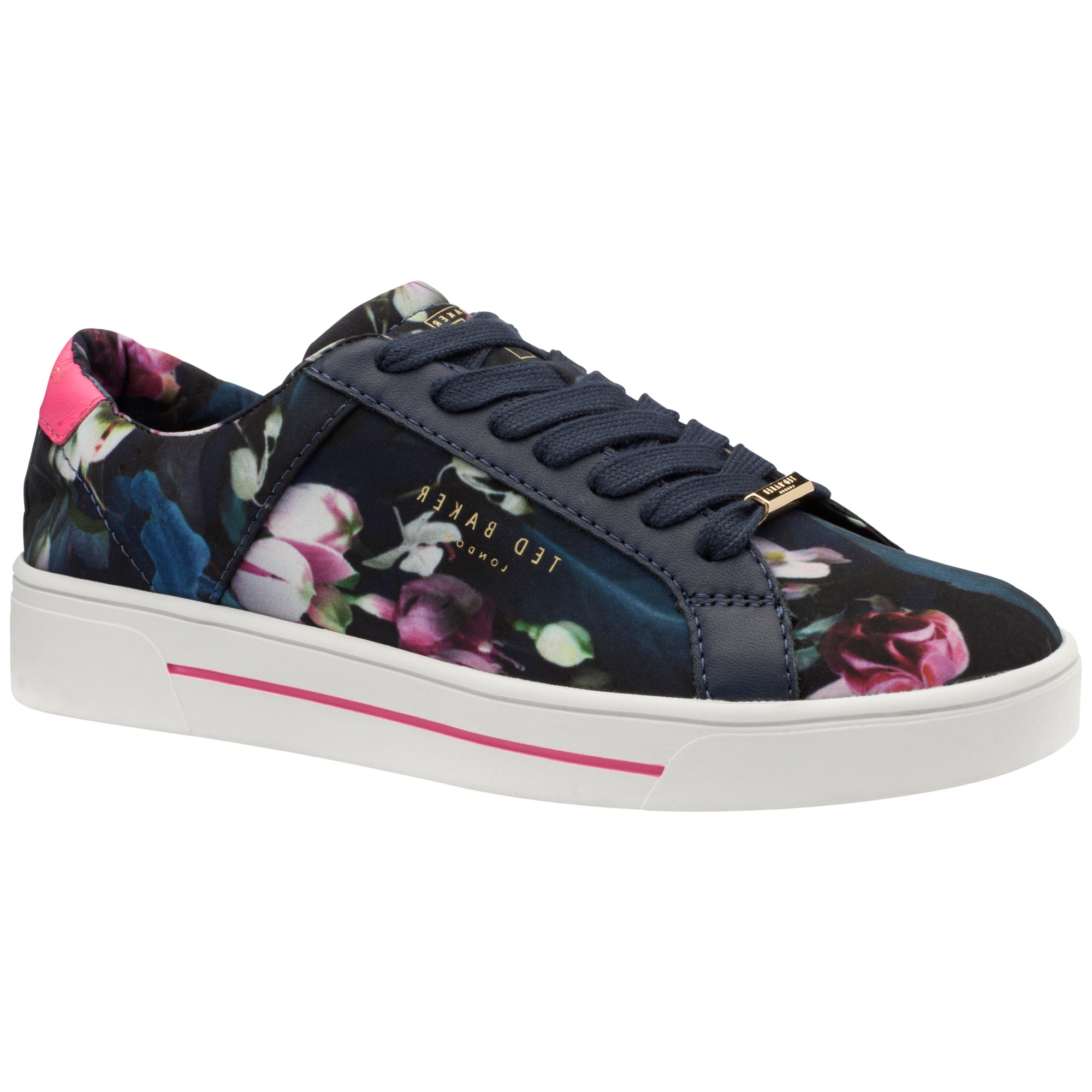 ted baker black floral trainers