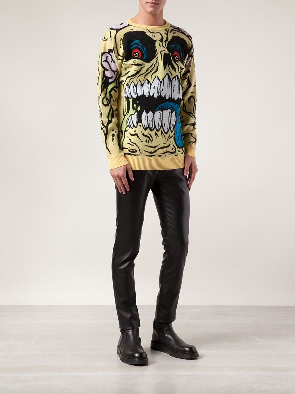 Jeremy Scott 'Madball' Knit Sweater in Yellow for Men | Lyst Jeremy Scott 'Madball' Knit Sweater in Yellow for Men | Lyst