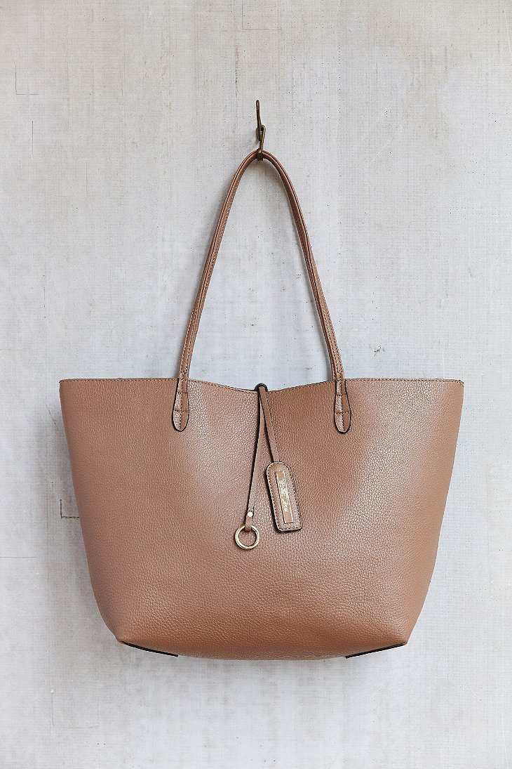 Lyst - Urban Outfitters Reversible Thin Strap Tote Bag in Brown