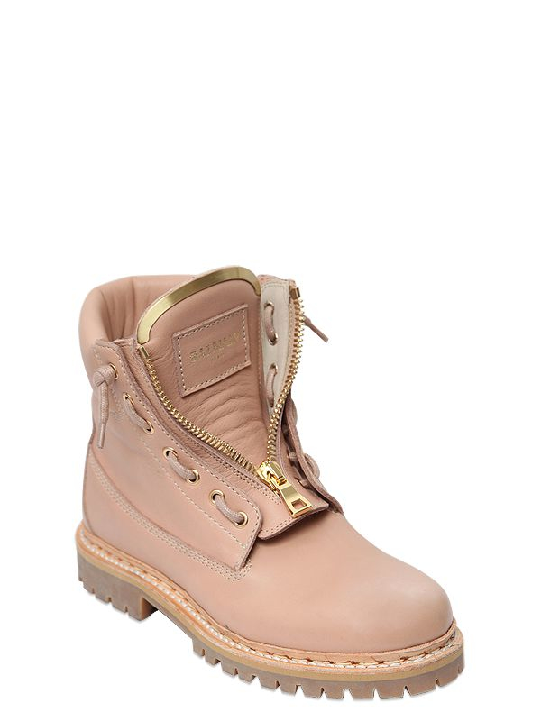 Balmain Taiga Boots Pink | Lyst