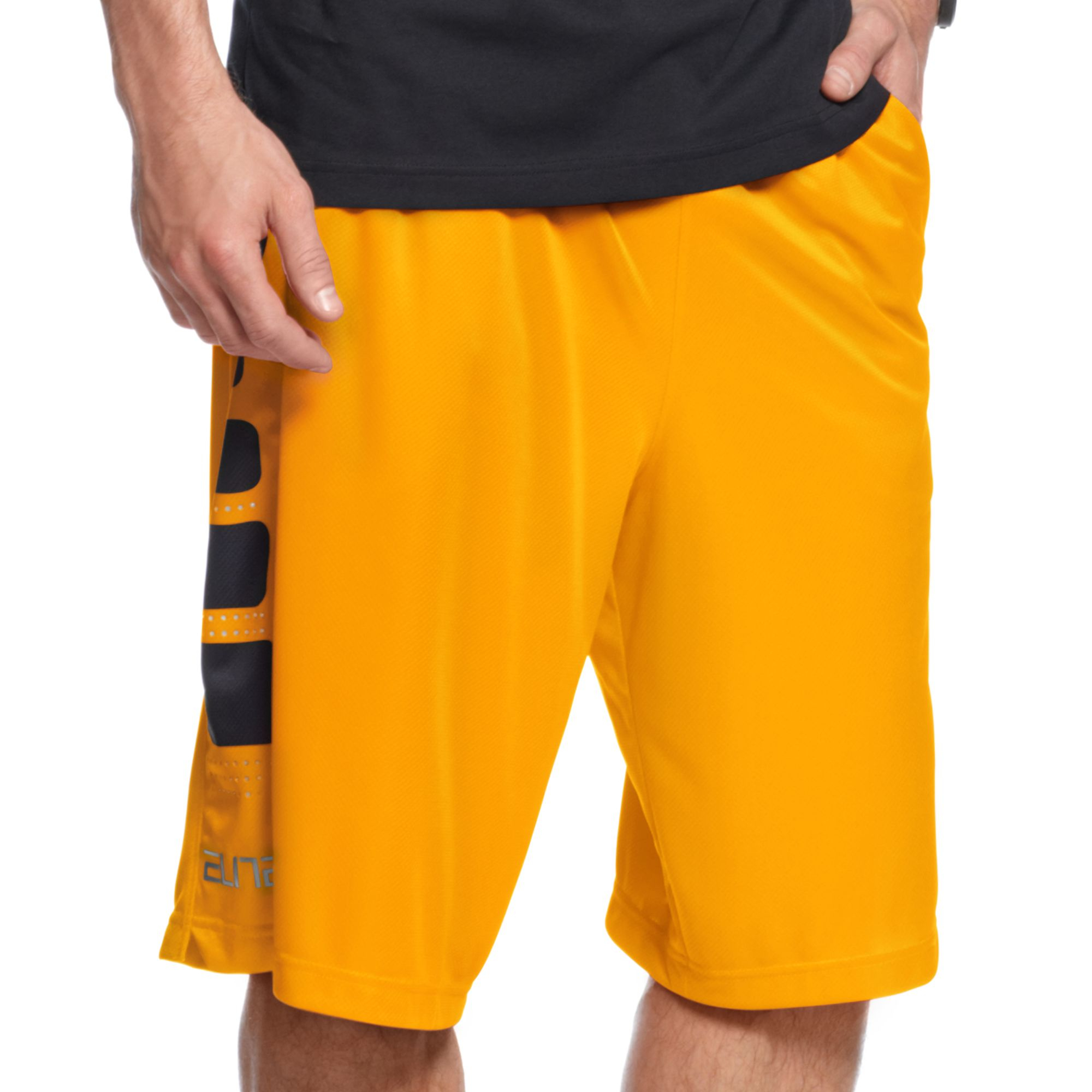 yellow nike basketball shorts