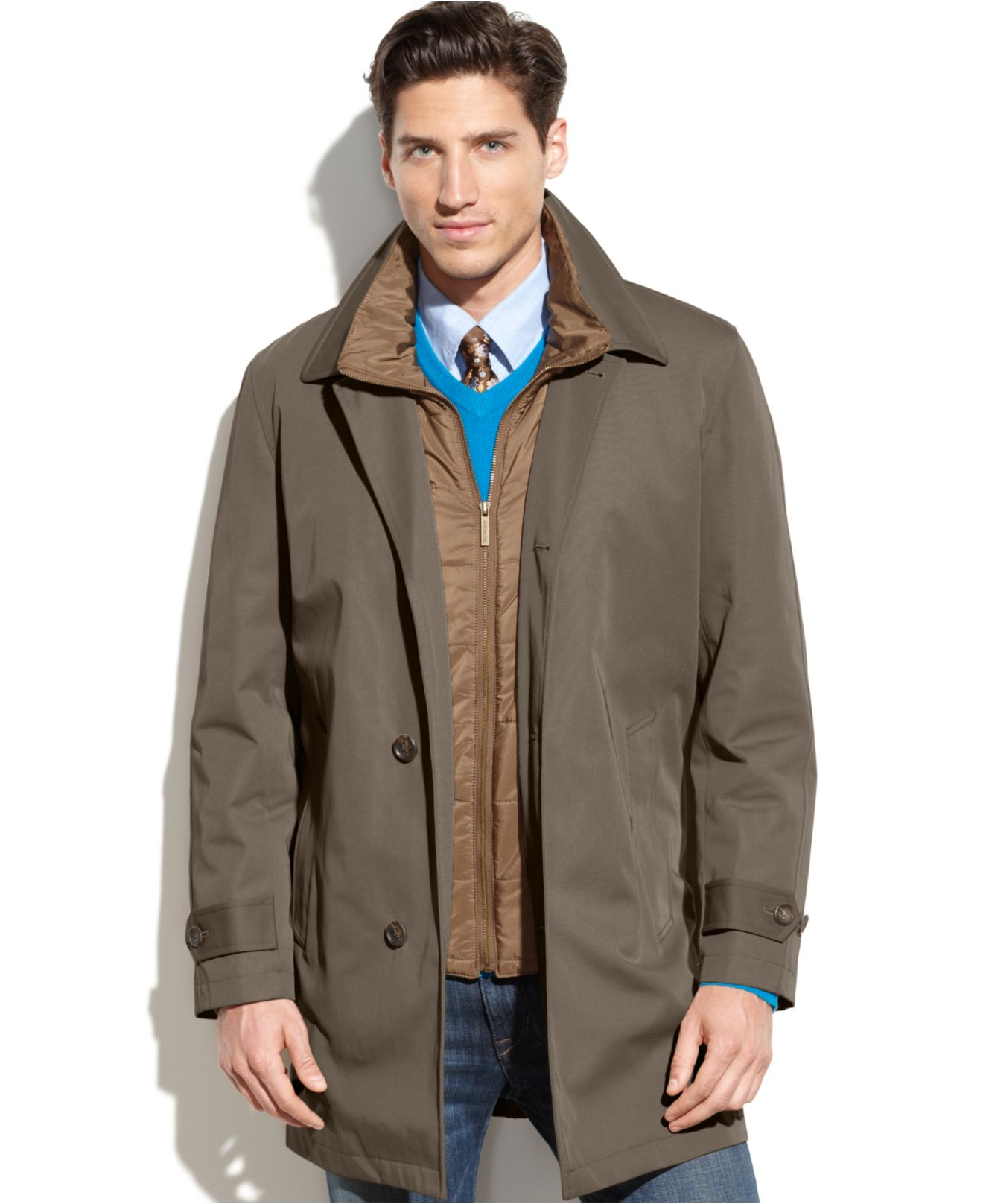 Lyst - London fog Bailey All Weather Trench Coat in Green for Men