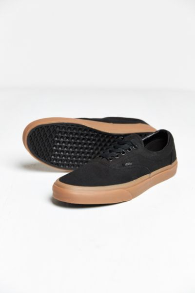 black vans gum sole