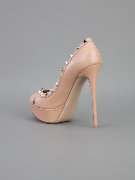 valentino rockstud platform pump