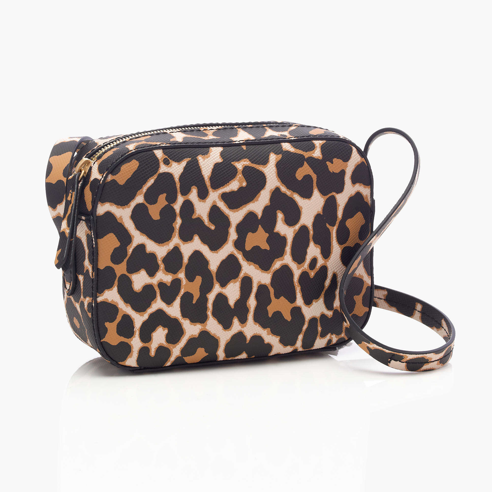 J.Crew Leather Marlo Crossbody Bag In Leopard Lyst