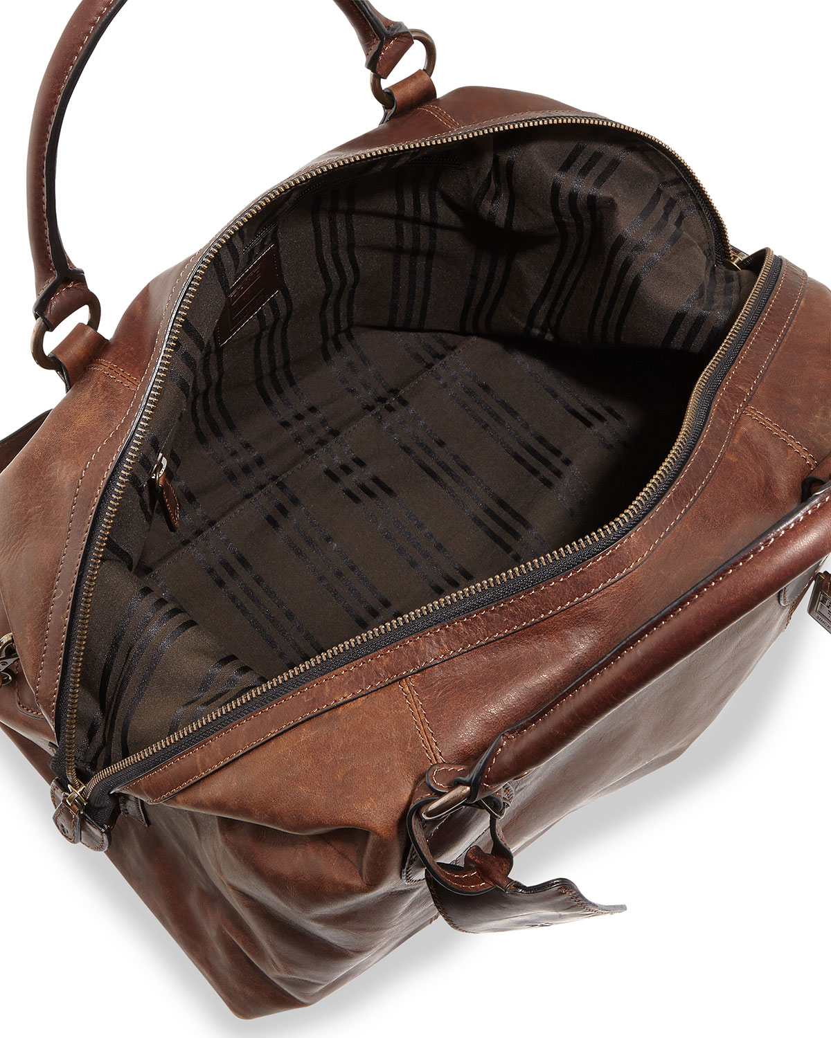 Frye Logan Mens Leather Overnight Bag in Brown for Men - Lyst