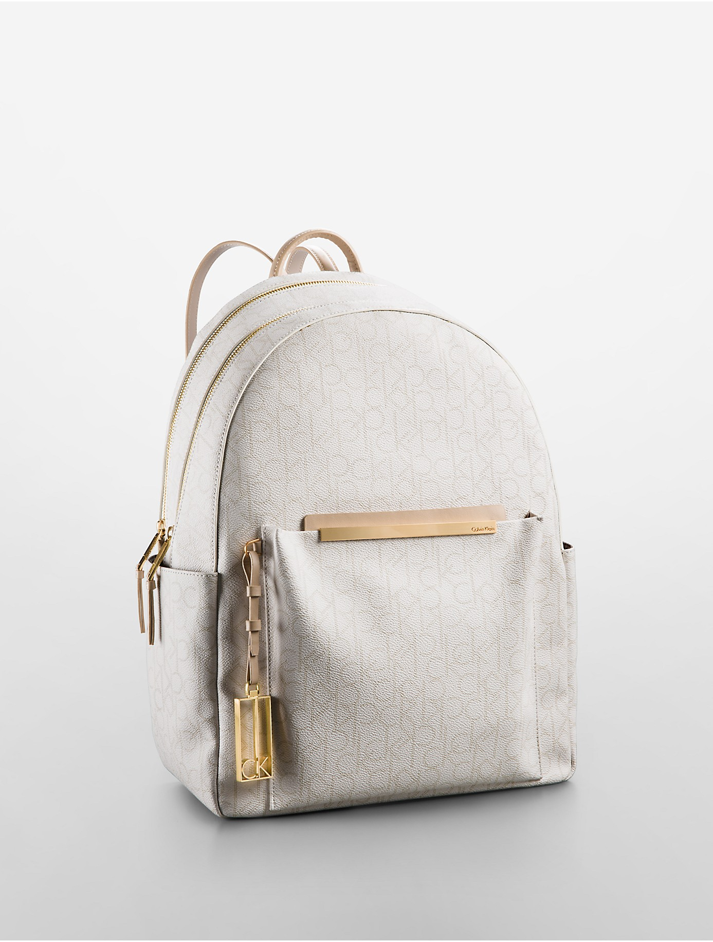 calvin klein backpack white