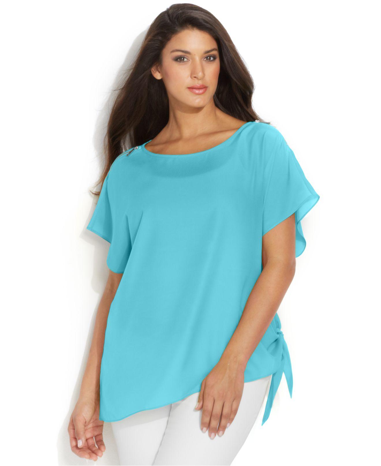 michael kors side tie top