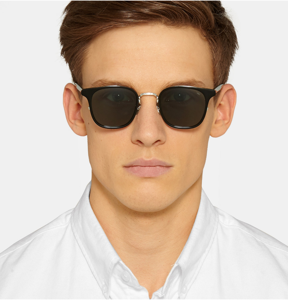 Lyst - Eyevan 7285 Square-Frame Acetate Sunglasses in Black for Men