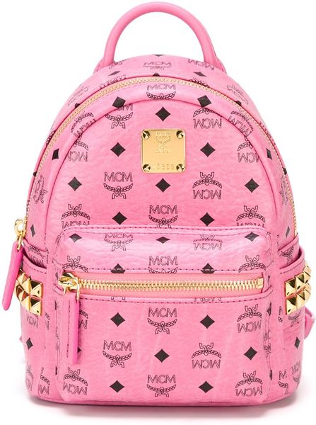Mcm Mini 'Stark' Backpack in Pink (PINK & PURPLE) | Lyst