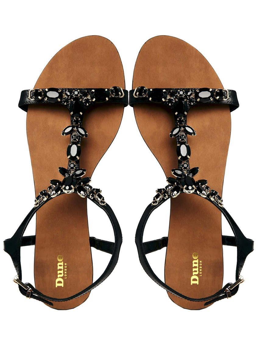 dune black flat shoes
