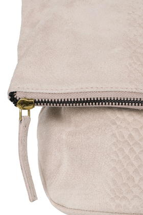grey suede clutch bag topshop