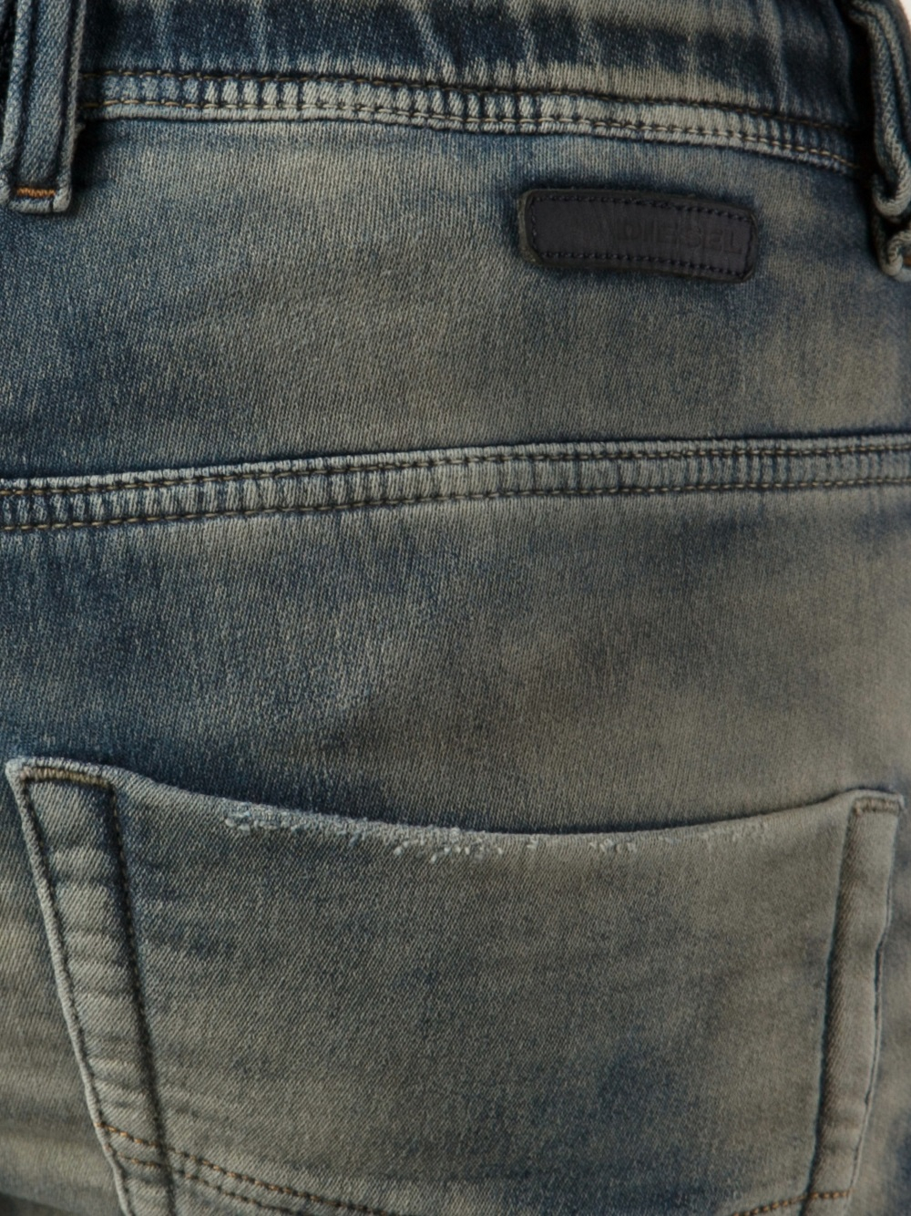 DIESEL Krooley Sweat Jeans in Blue for Men - Lyst