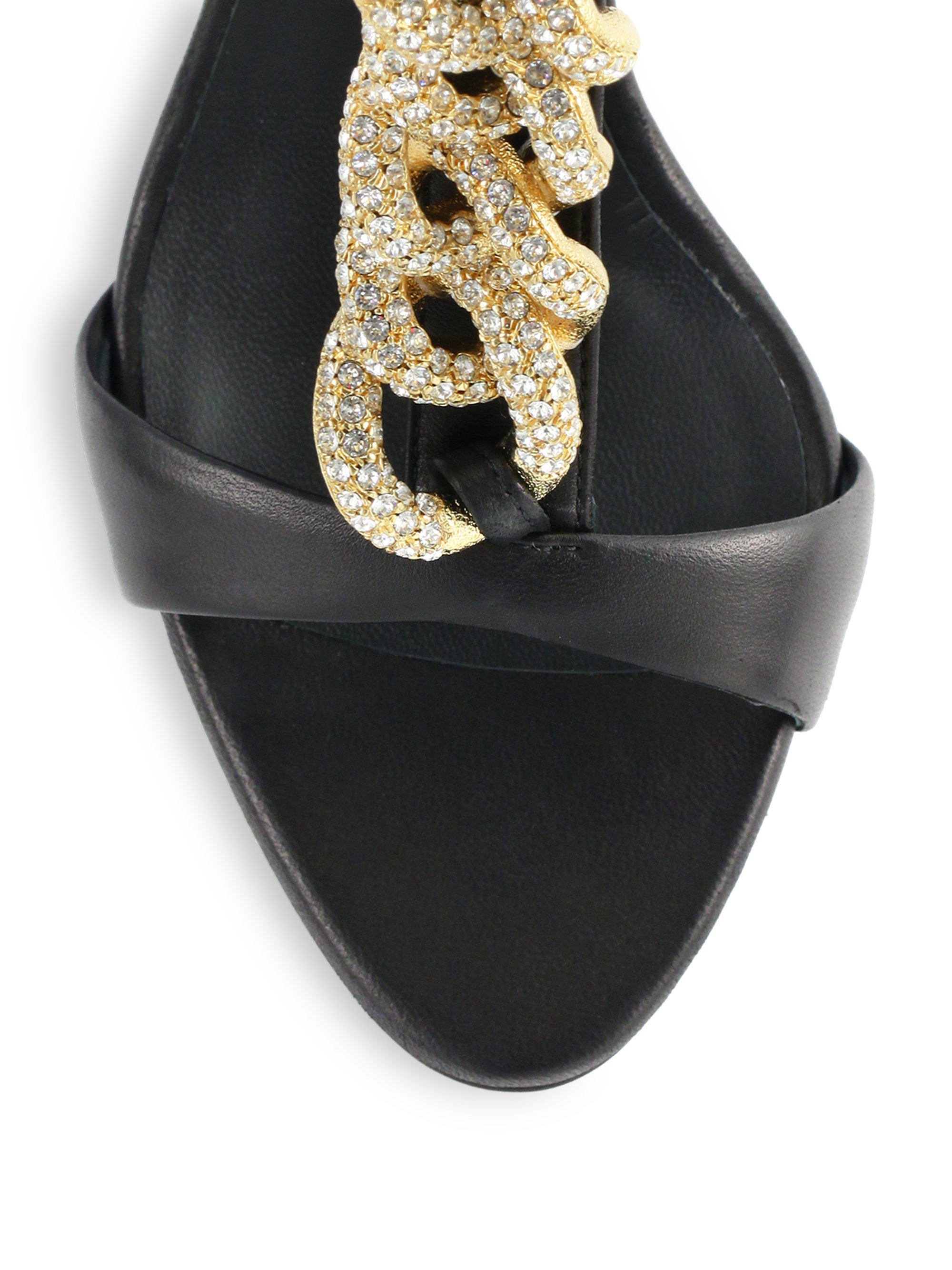 giuseppe zanotti chain sandals