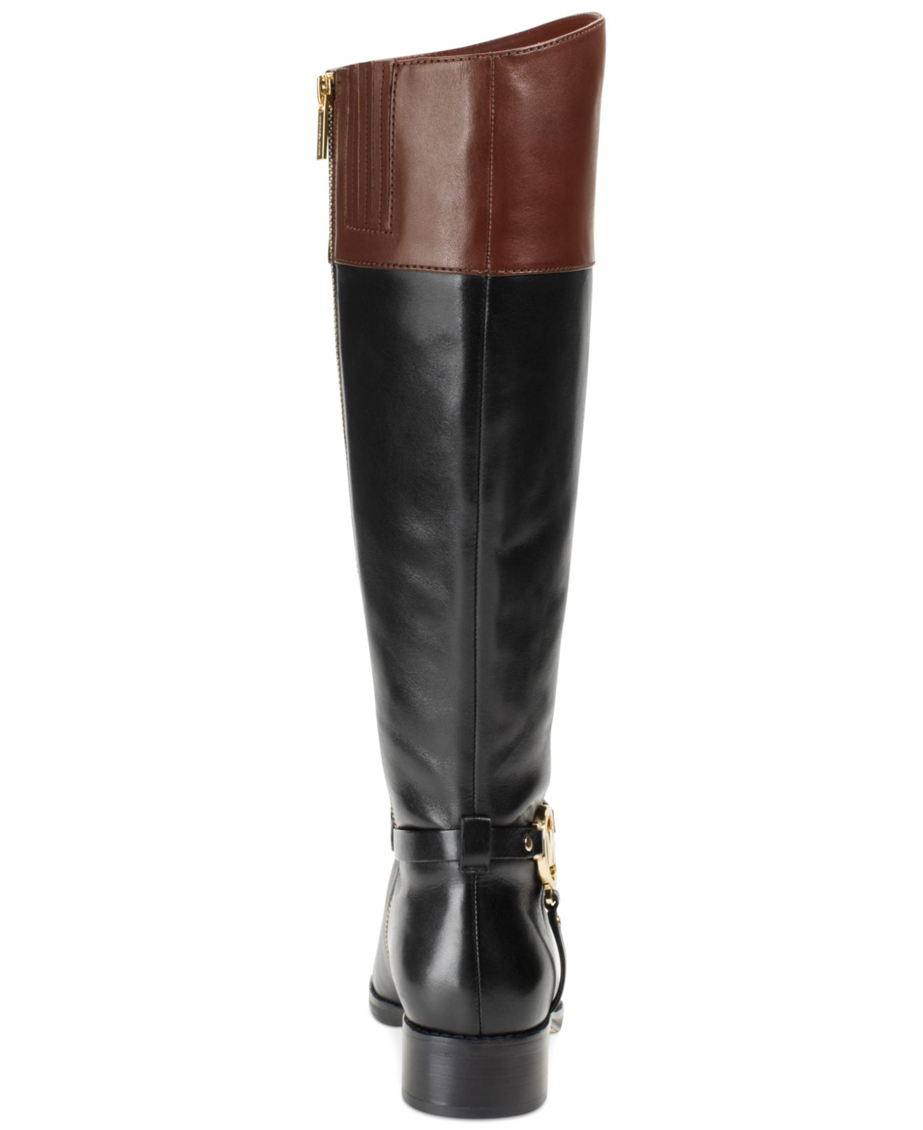 Michael Michael Harness Wide Calf Boots in Brown | Lyst
