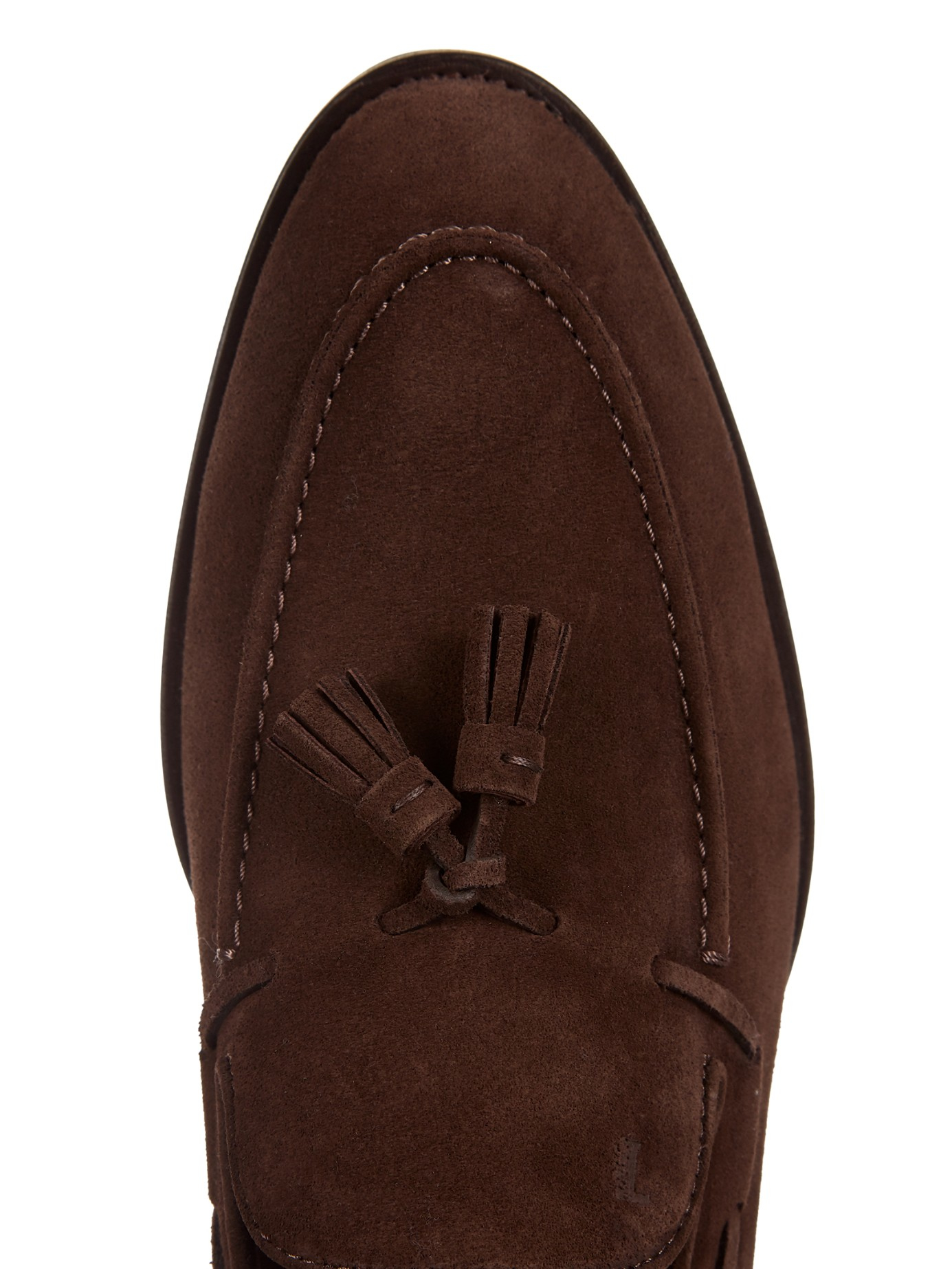 Tod's Tassel Suede Loafers in Brown for Men - Lyst