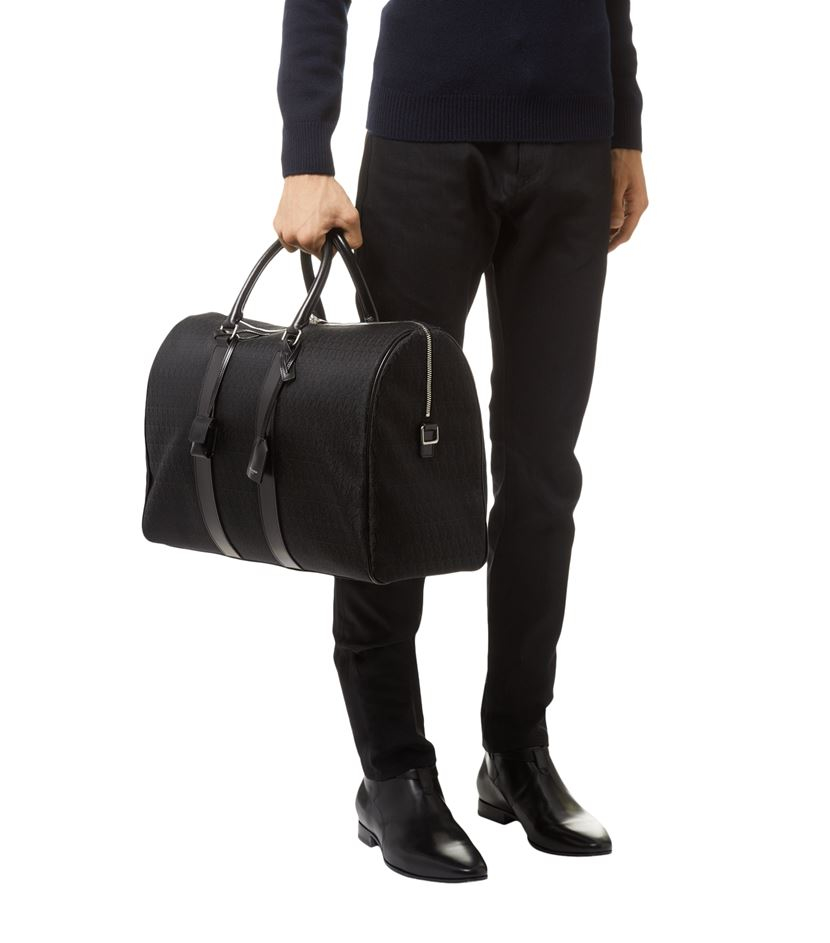 Saint Laurent Canvas Monogram Duffle Bag in Black for Men - Lyst