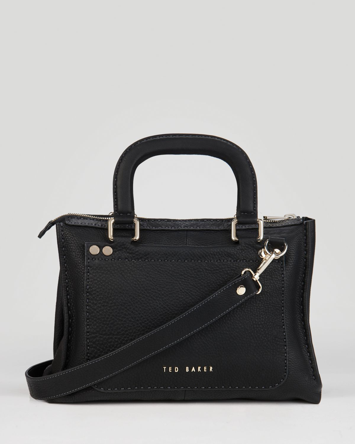 Lyst - Ted baker Satchel Hickory Stab Stitch in Black