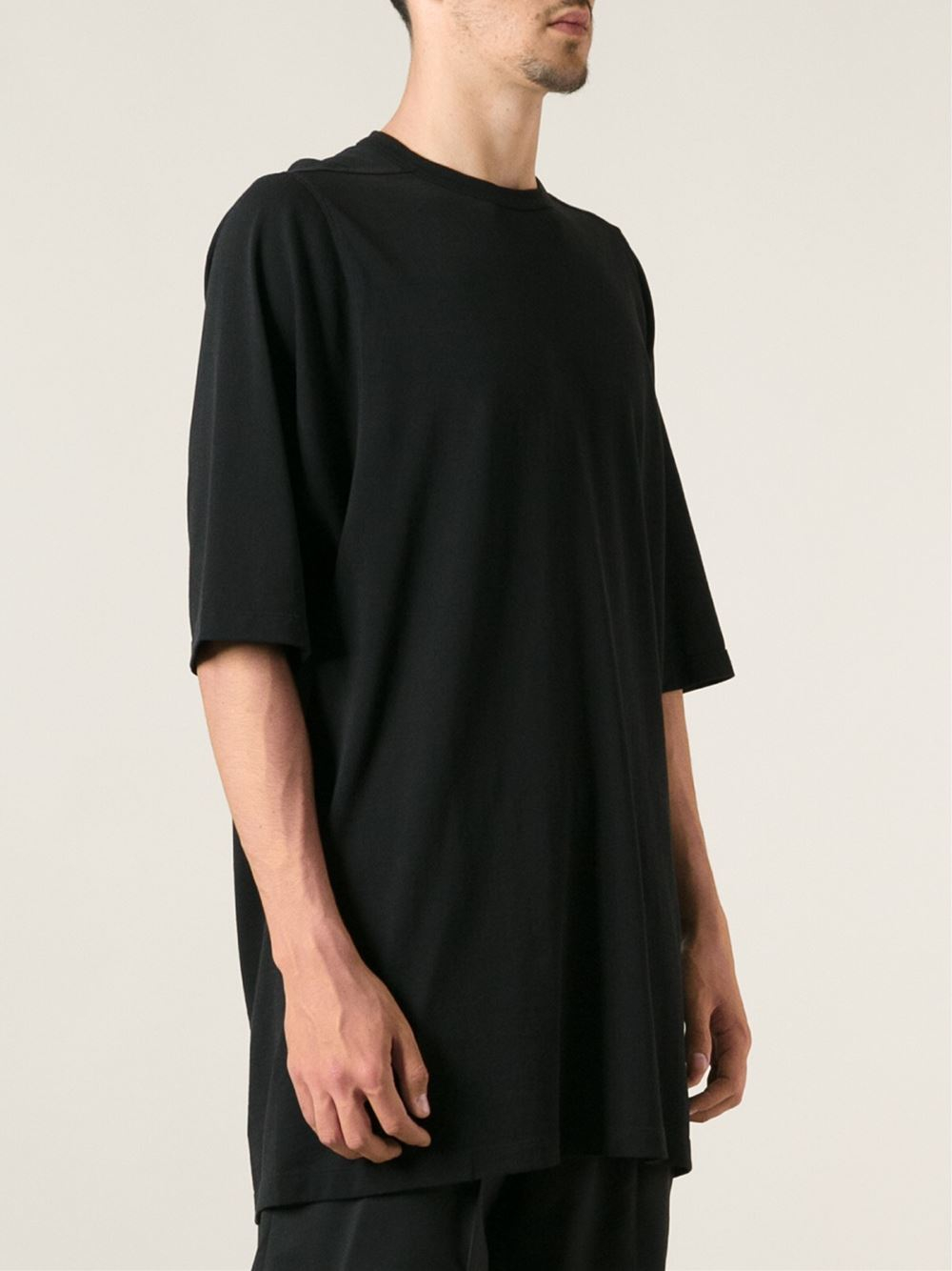 Rick Owens Loose Fit Tshirt in Black for Men - Lyst