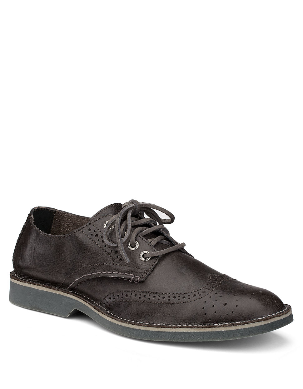 leather sperry top sider