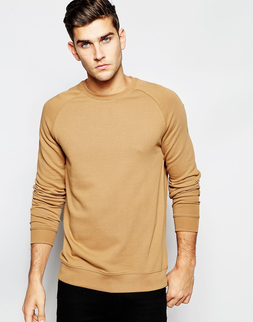 camel colour sweatshirt