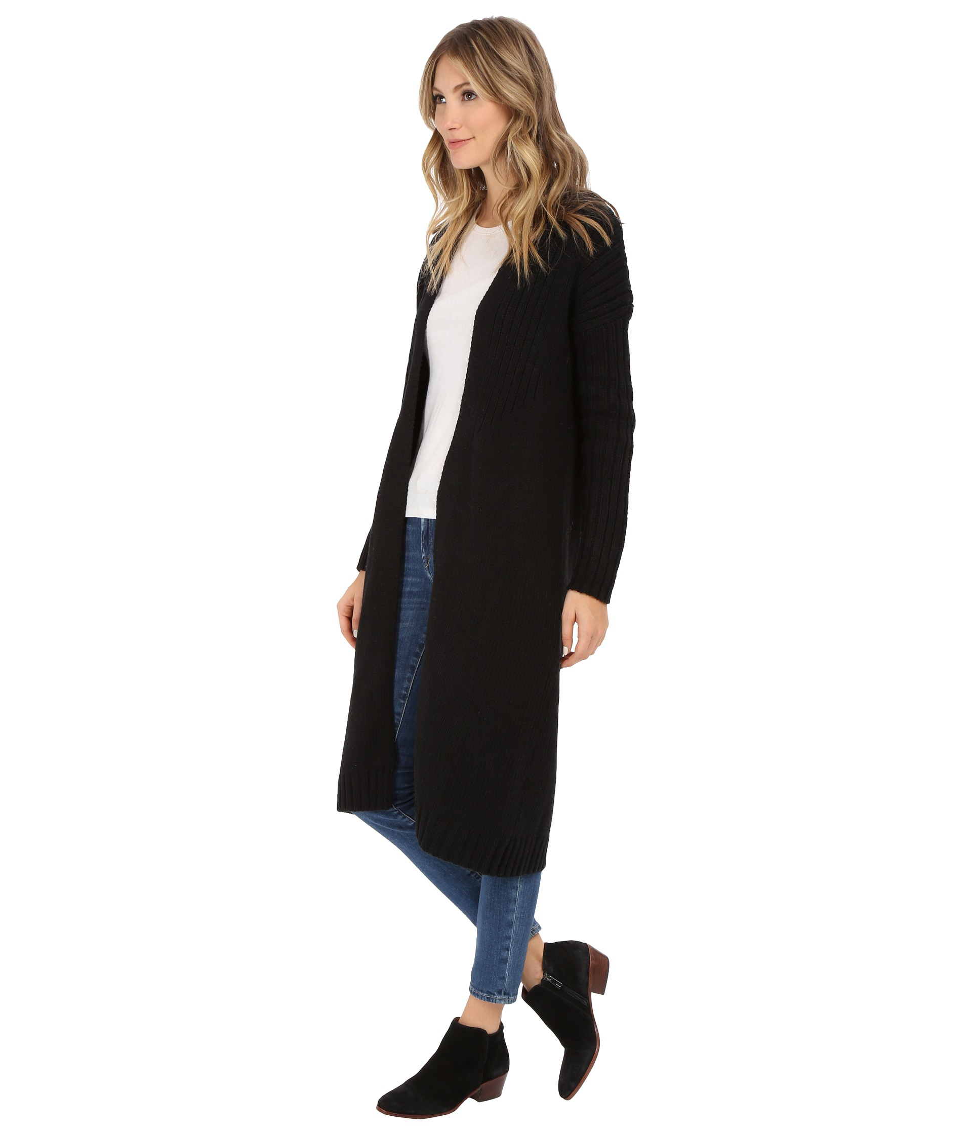 Bench Standtall Long Cardigan In Black Lyst