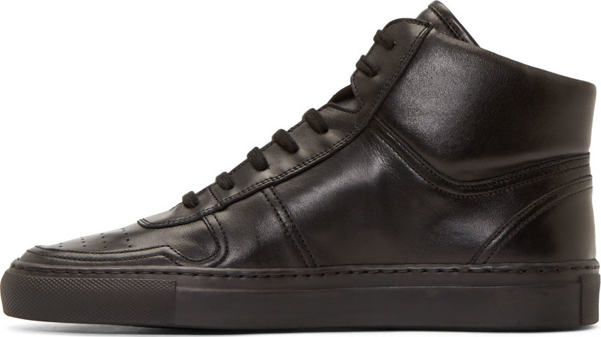 common projects black high tops