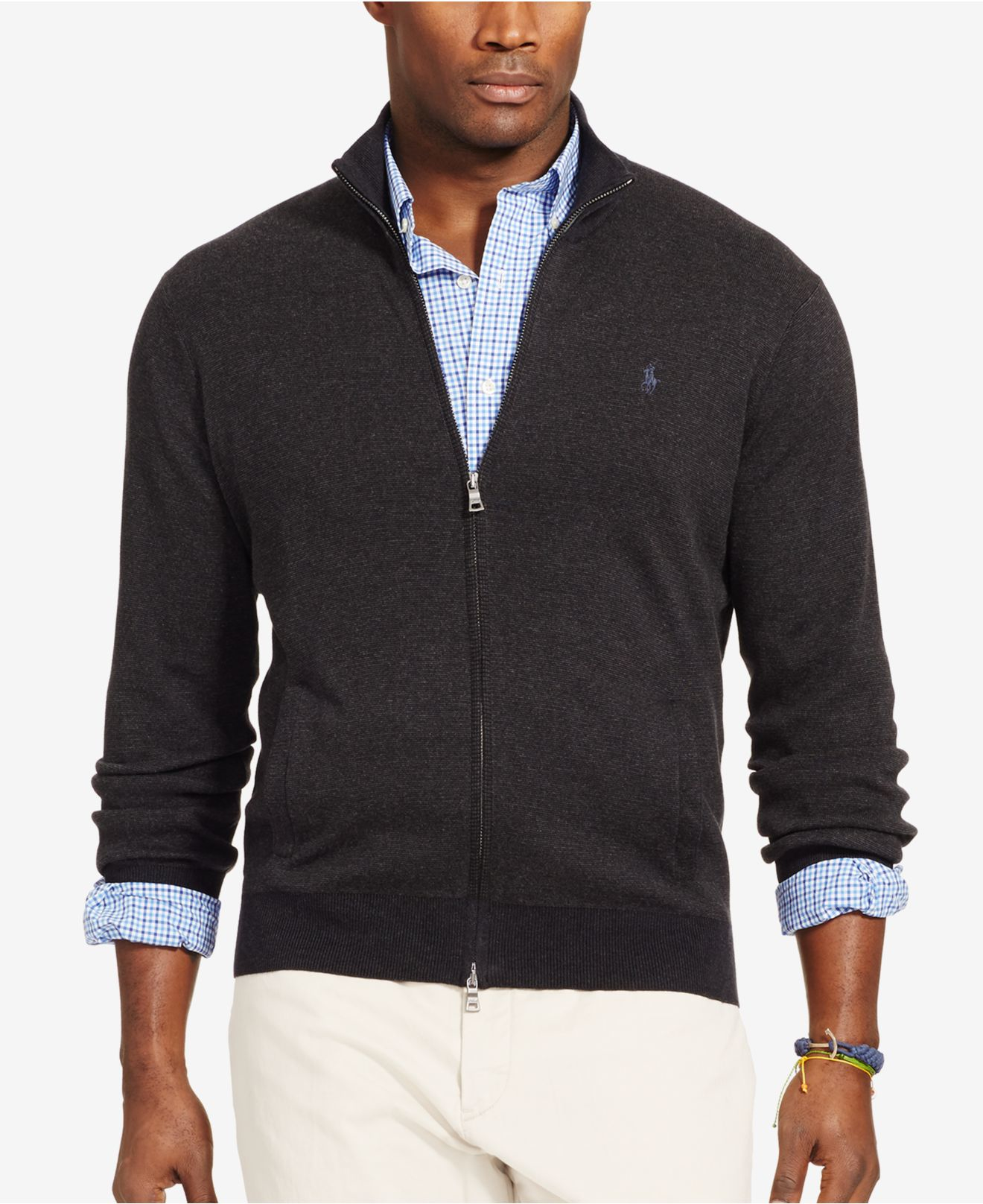 ralph lauren full zip cardigan