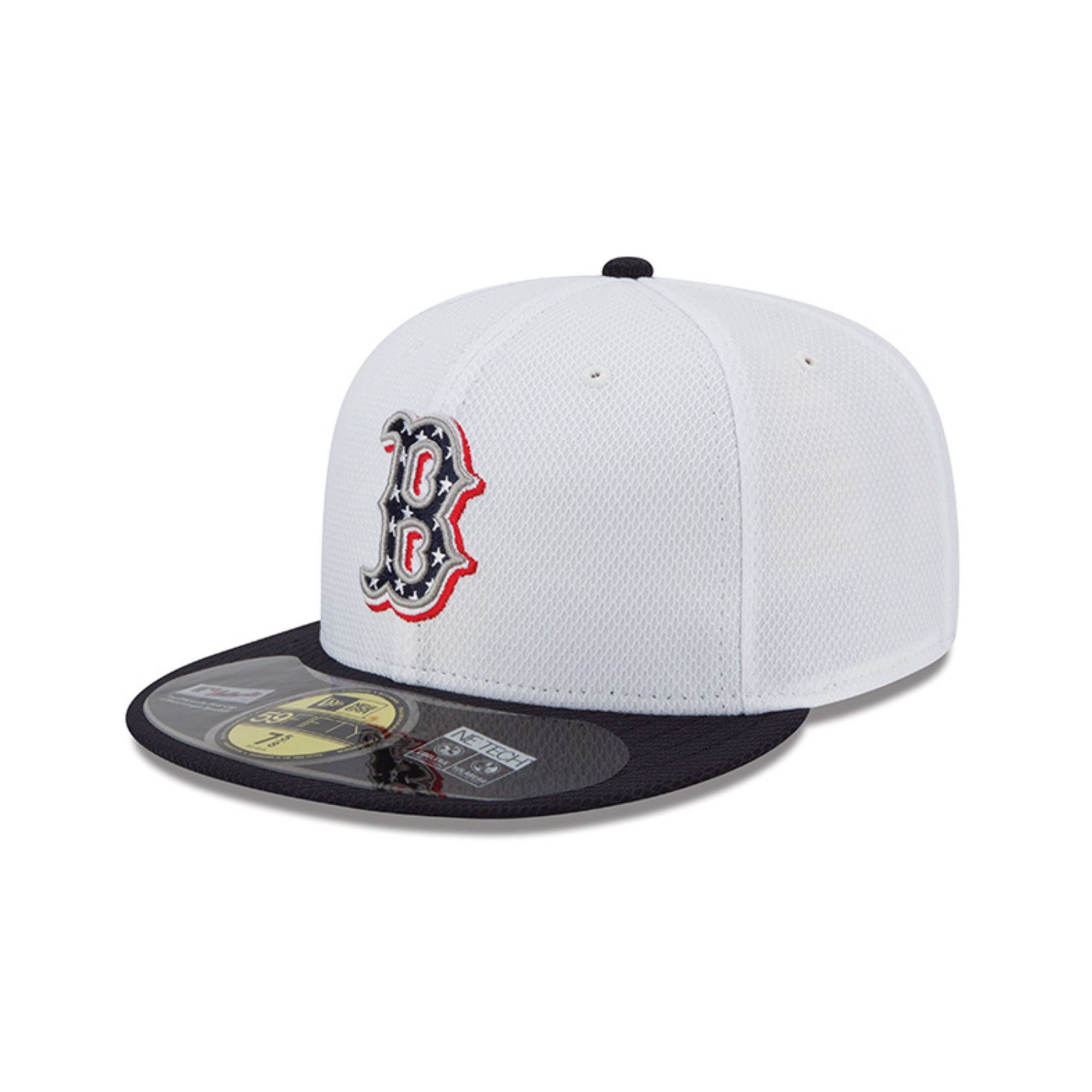 KTZ Boston Red Sox Mlb July 4th Stars Stripes 59fifty Cap in White 