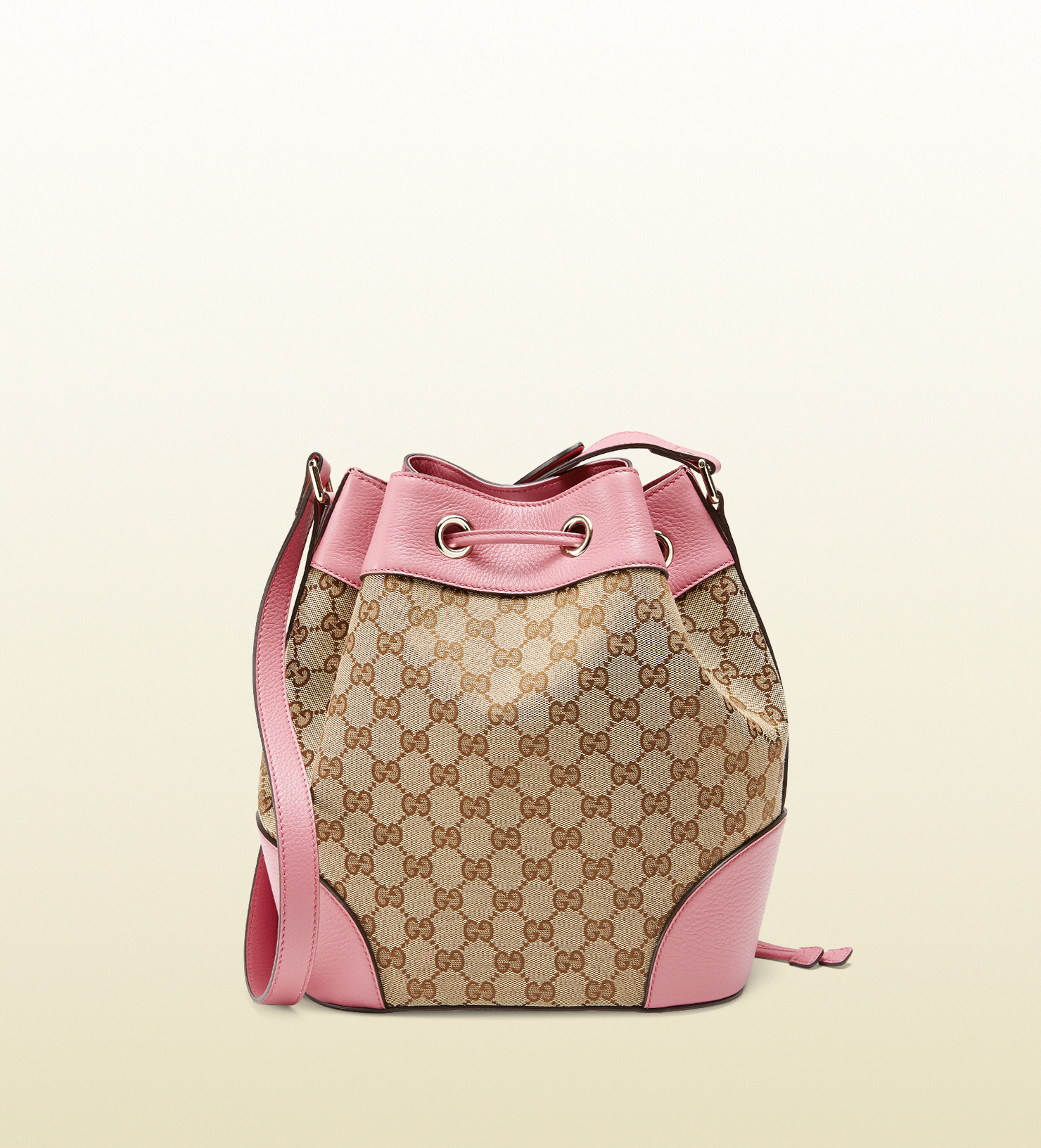 Gucci Original Gg Canvas Bucket Bag in Beige (Pink) - Lyst